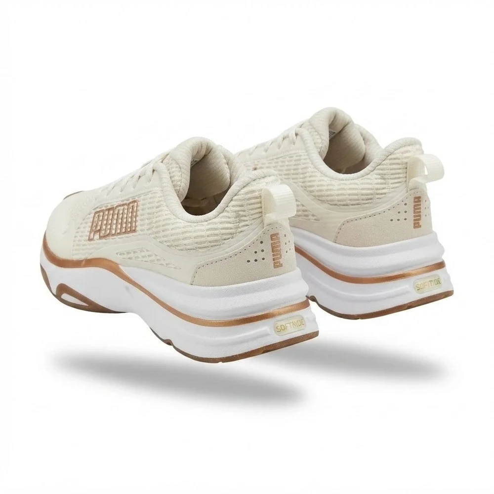 Puma Softride Divine Women 8.5 Gray Gold NWOB 310163-03 Running Sneakers